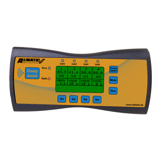 Allmatic Clamp assist Operating Manual