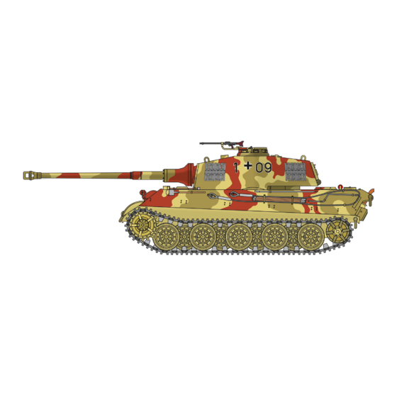 Eduard King Tiger fenders Manual