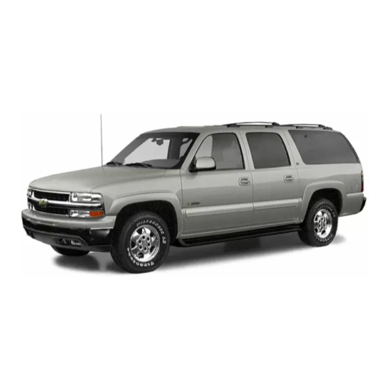 Chevrolet Suburban C1500 2004 Quick Start Manual