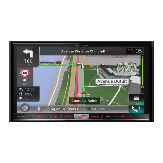 Pioneer AVIC-F88DAB Quick Start Manual