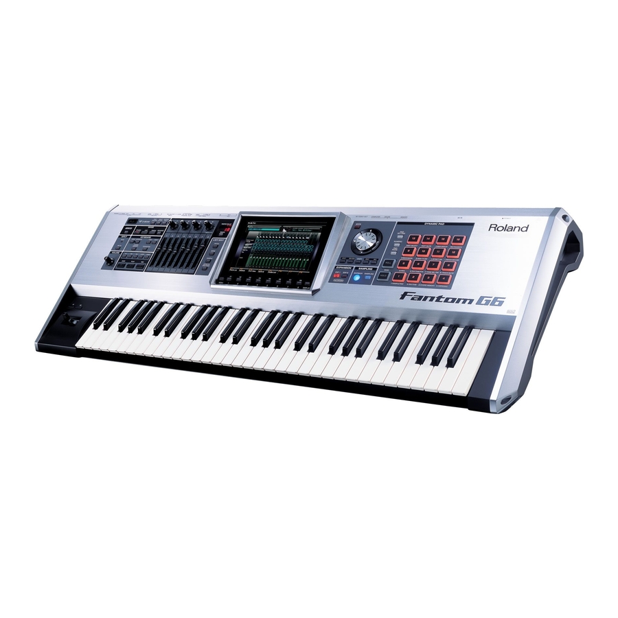 Roland Fantom G8 Install Manual