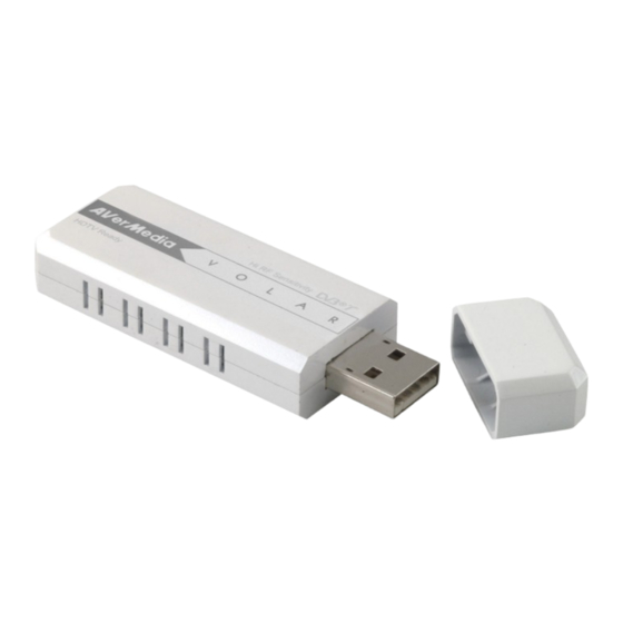 Avermedia DVB-T Volar Quick Installation Manual