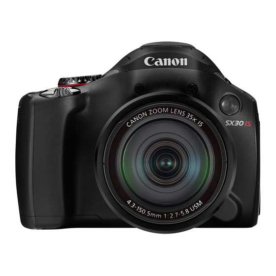 Canon POWERSHOT SX30IS User Manual