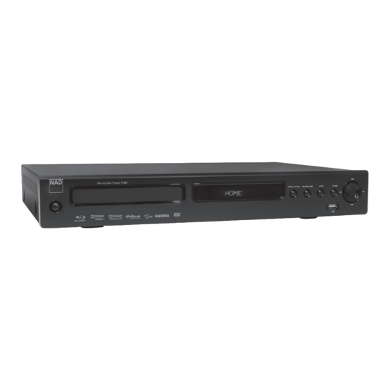 NAD T587 Specification Sheet