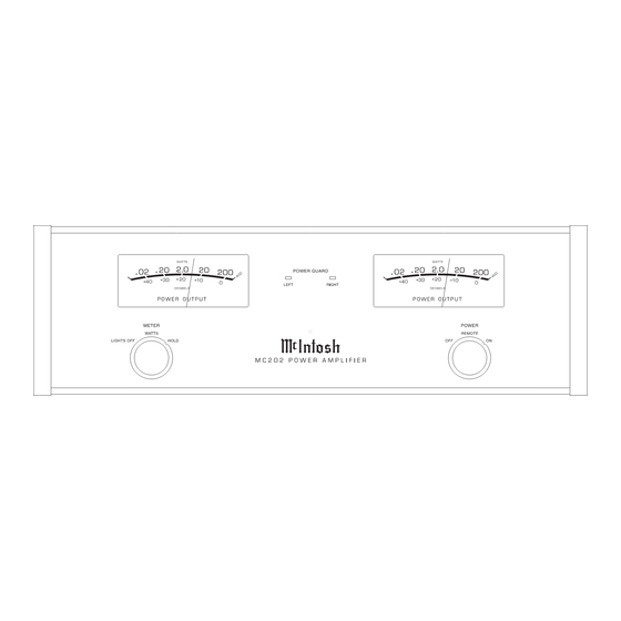 McIntosh MC202 Service Manual