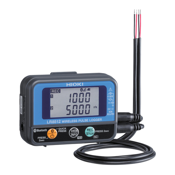 Hioki LR8512 Measurement Manual