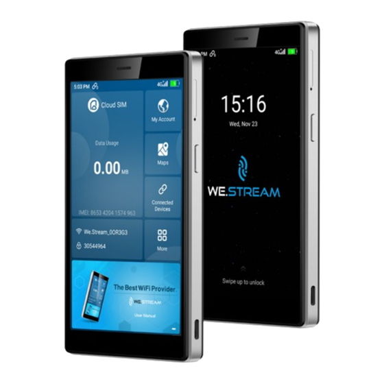 User Manuals: We.Stream G3 Mobile Hotspot