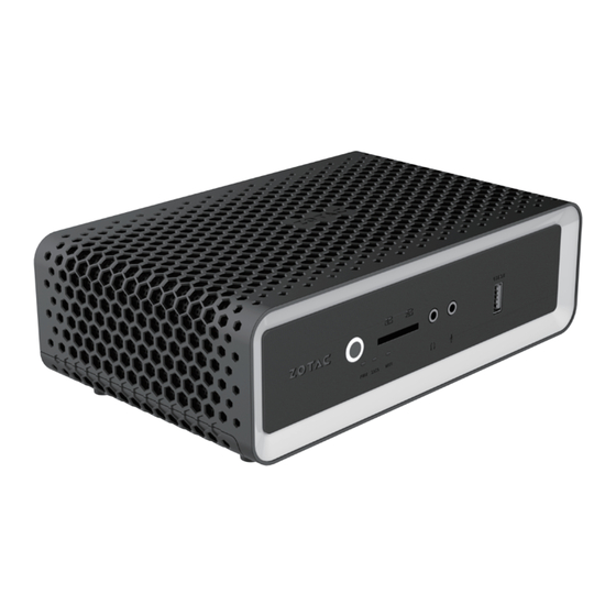 Zotac ZBOX-CA621NANO-BE User Manual