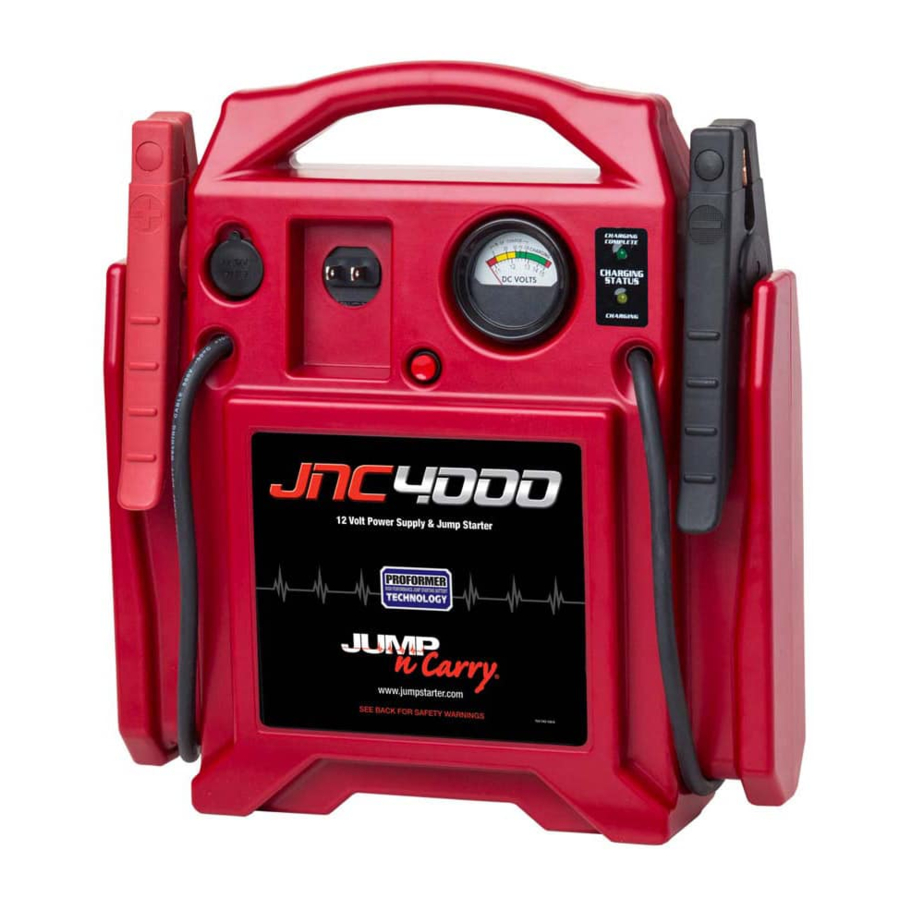 Jump-N-Carry JNC4000, JNC660 - Jump Starter Manual