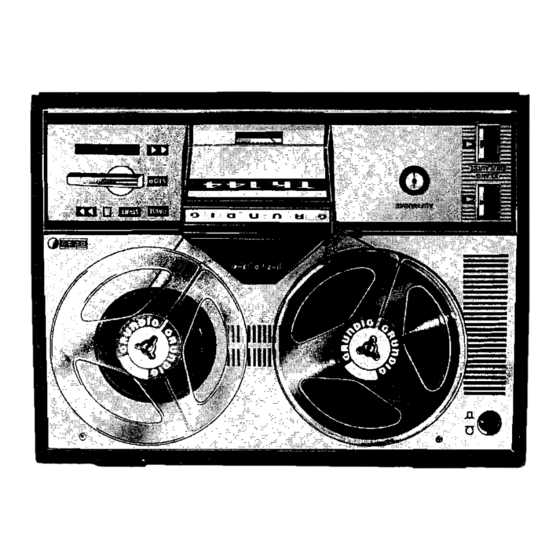 Grundig TK 144 Operating Instructions Manual