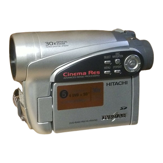 Hitachi DZ-GX5080A Instruction Manual