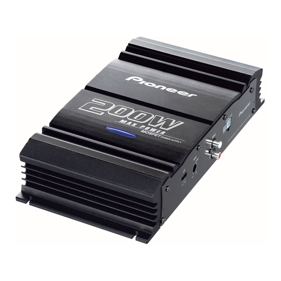 Pioneer GM-3000T Owner's Manual