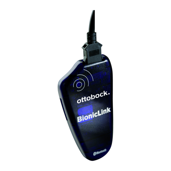 Otto Bock BionicLink 60X7 Instructions For Use Manual