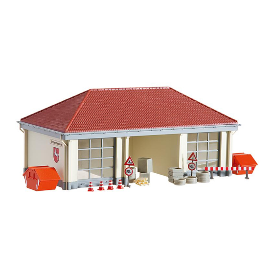 Faller ROAD MAINTENANCE VEHICLE HALL Instructions Manual