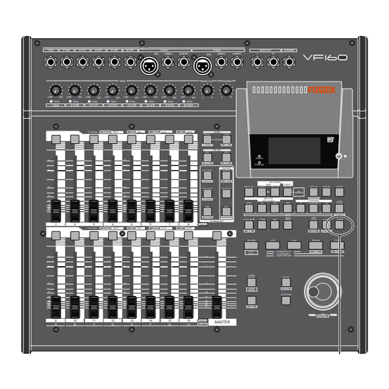 Fostex VF160 Supplement Owner's Manual