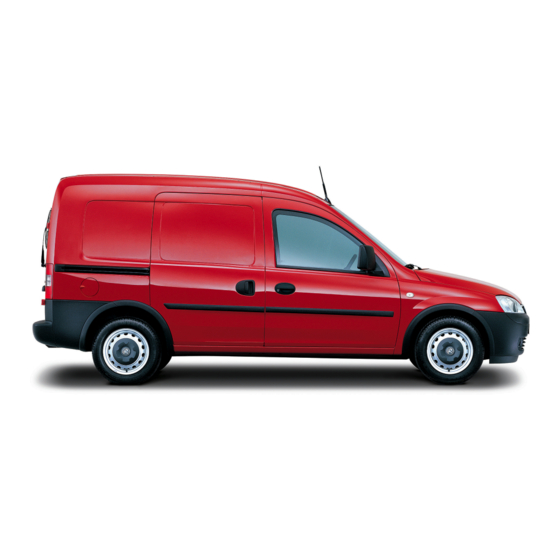 Vauxhall Combo Owner's Manual