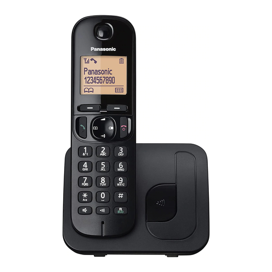 User Manuals: Panasonic KX-TGC210 Cordless Telephone