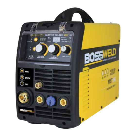 BossWeld MST195 Manual