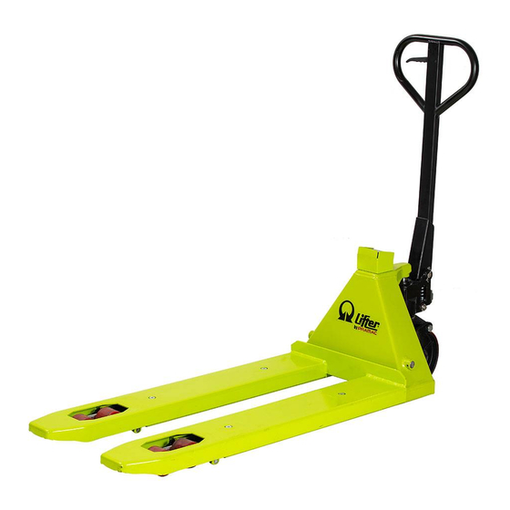 Lifter PX 25 Use And Maintenance Manual
