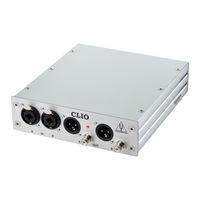 Audiomatica CLIO FW-02 Installation Manual