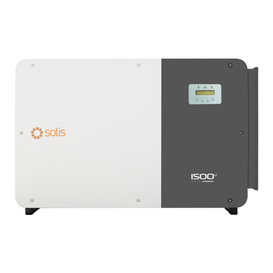 Ginlong Solis-250K-EHV-5G Installation And Operation Manual