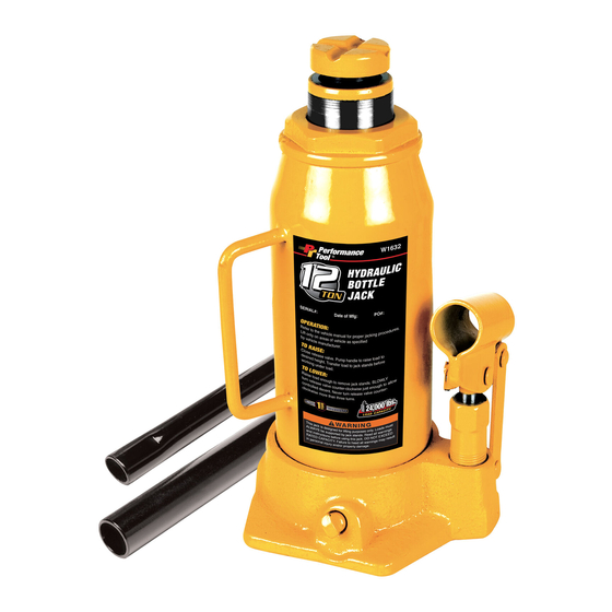 Performance Tool W1632 Owner's Manual