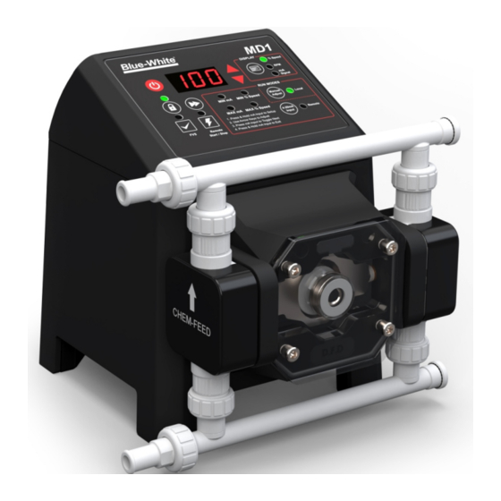 Blue-White CHEM-FEED MD1 Series Operating Manual