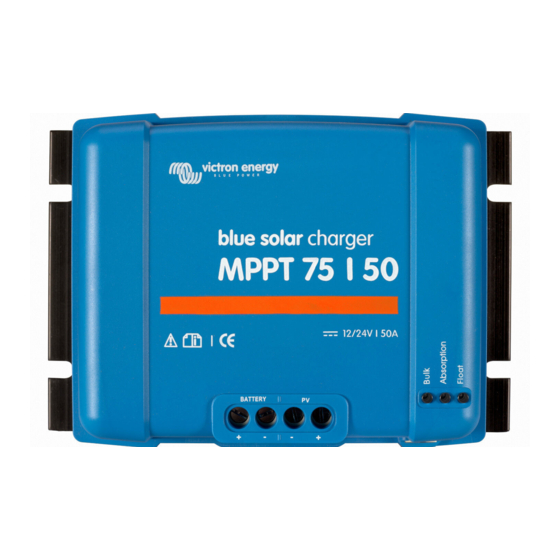 Victron energy BlueSolar MPPT 75/50 Manuals