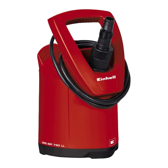 EINHELL RG-SP 750 LL Operating Instructions Manual