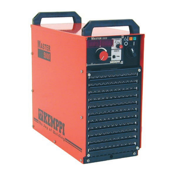 Kemppi Master 5000 Manuals