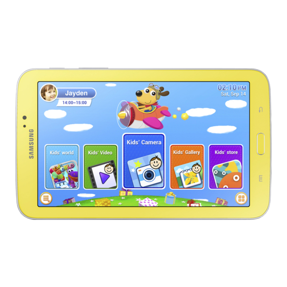 Samsung Galaxy Tab 3 Kids Manuals