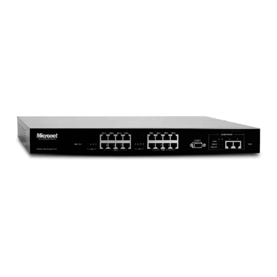 MicroNet SP3508A VDSL Clustering Switch Manuals