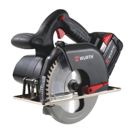 Würth MHKS 28-A Translation Of The Original Operating Instructions