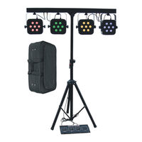 Beamz LED PARBAR 4Way Kit 7x 10Watt Quad LED DMX Instruction Manual