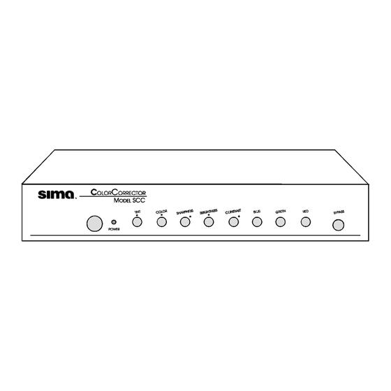 Sima SCC User Manual