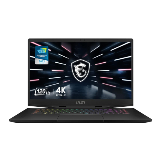 MSI 12UGS-025UK User Manual