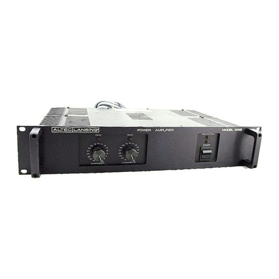 Altec Lansing 1268 POWER AMPLIFIER Specifications