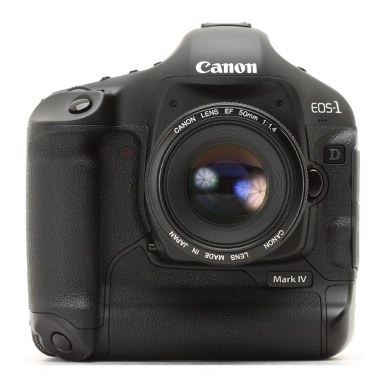 Canon EOS-1D Mark IV Instruction Manual