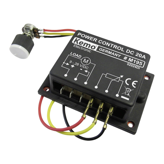 Kemo M195 Manual