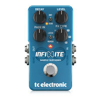 Tc Electronic INFINITE SAMPLE SUSTAINER Quick Start Manual