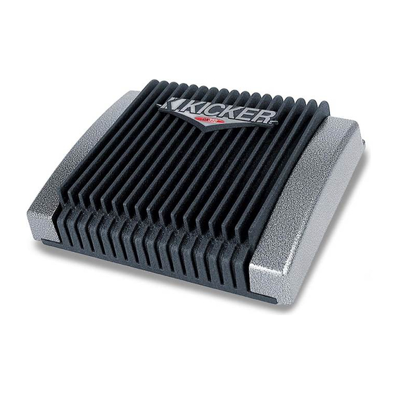 Kicker DX1400 User Manual