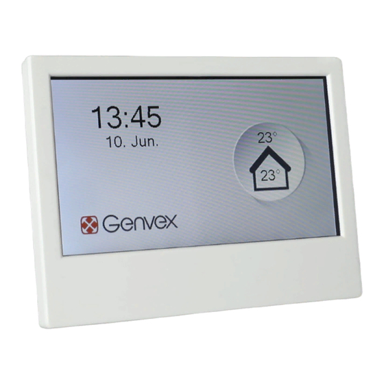 Genvex OPTIMA 270 Operating Instructions Manual