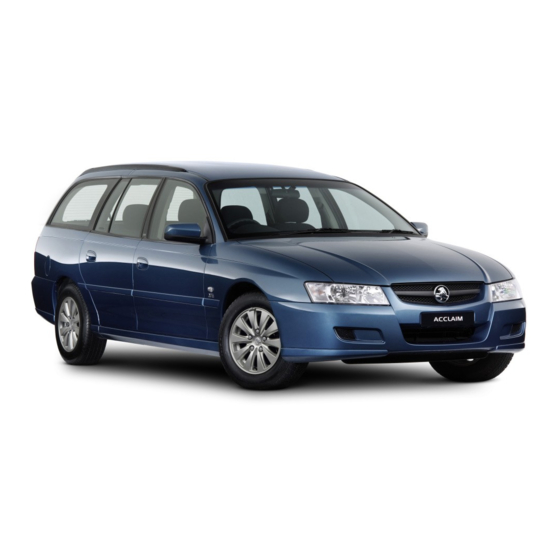 HOLDEN VZ SEDAN 2004 Manuals