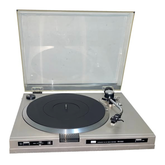 Sansui FR-D25 Operating Instructions Manual