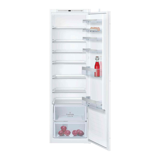 NEFF KI1812SF0G Integrated Tall Fridge Manuals