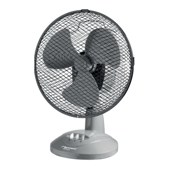 Bestron SUMMER BREEZE DDF27 Manuals