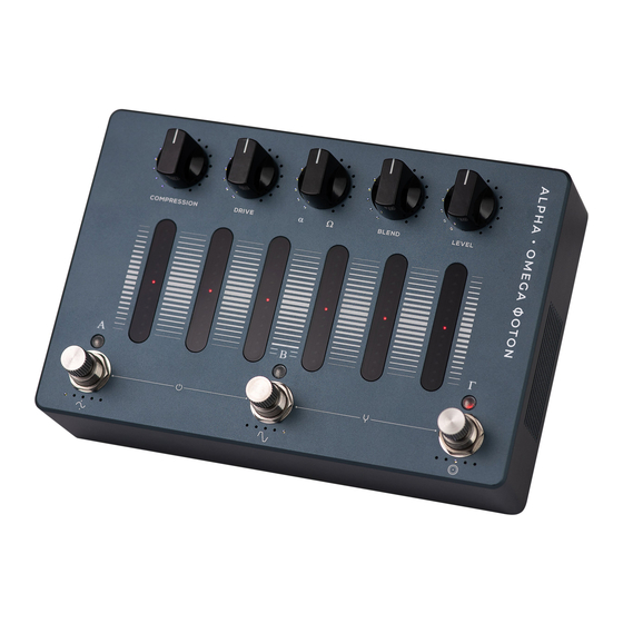 Darkglass Electronics Programmable Alpha-Omega Photon Quick Start Manual