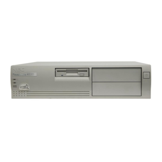 NEC POWERMATE VE - SERVICE MANUAL 08-1996 Service Manual