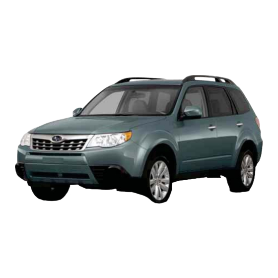 Subaru Forester Quick Reference Manual