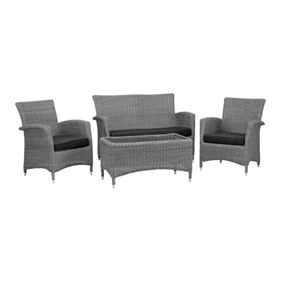 Kettler LAKENA Rattan Lounge Set Manuals